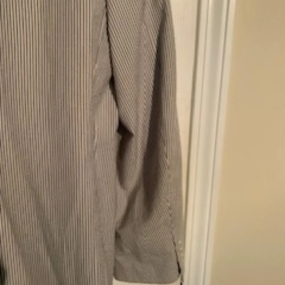Mens Blu/Wht Seersucker Jacket - Picture 9 of 9